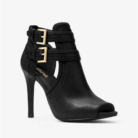 MICHAEL Michael Kors Shoes - NWT: MICHAEL KORS Blaze Leather Open-Toe Bootie